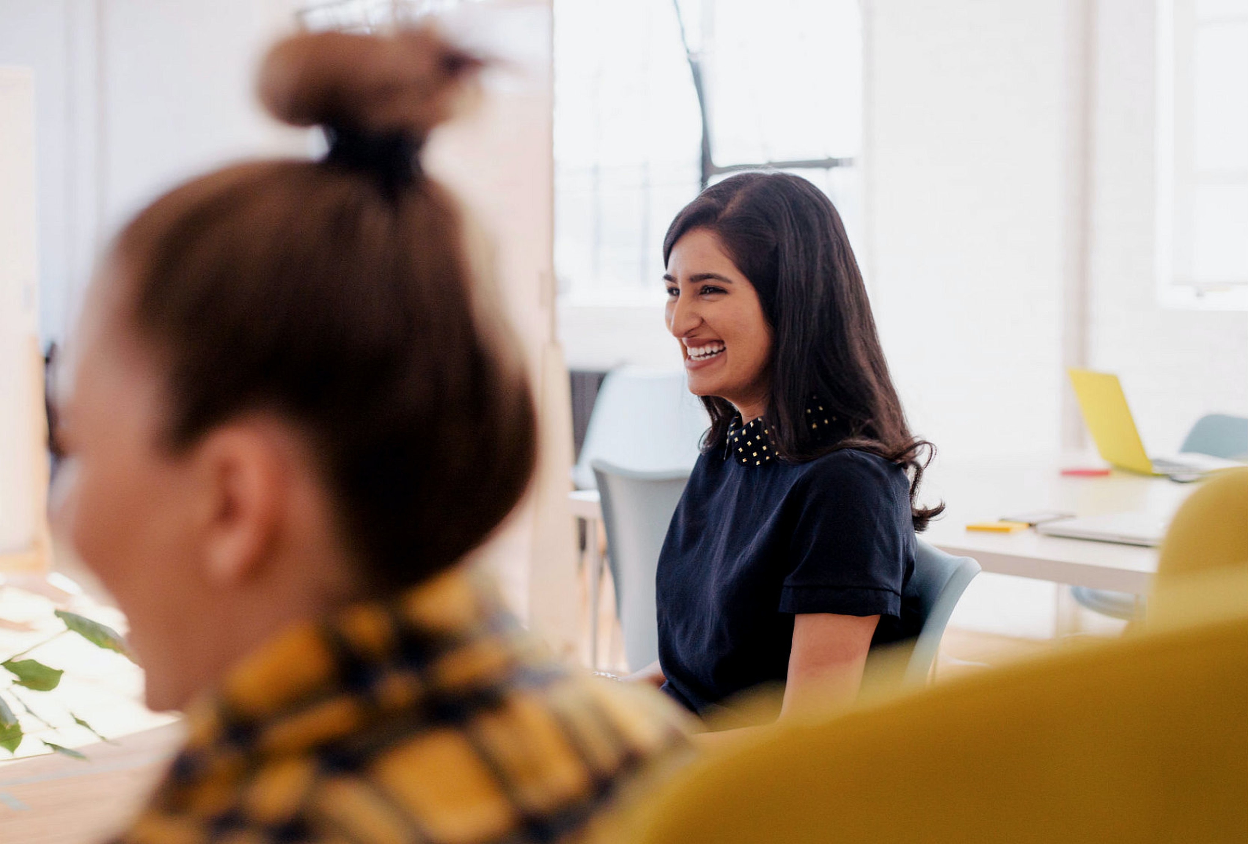 Employees' laughing at work