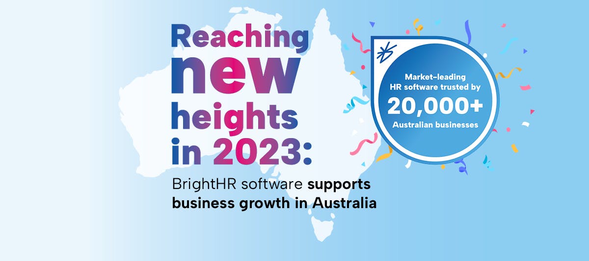 Reaching new heights in 2023: BrightHR software supports business growth in Australia